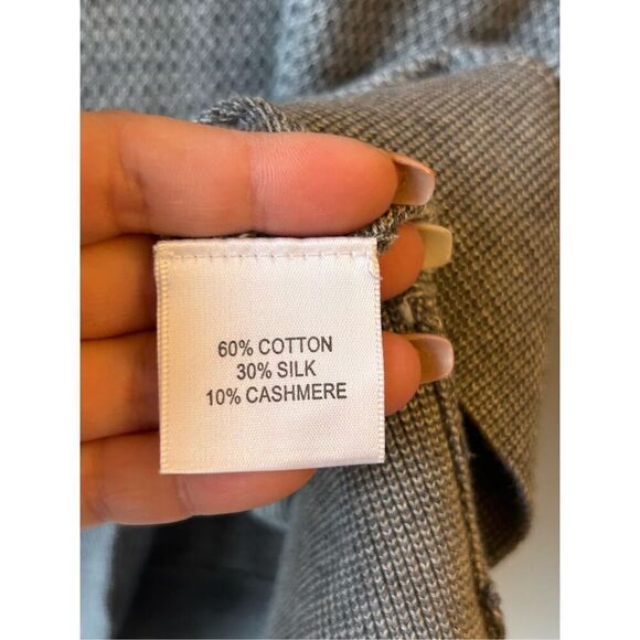 Robert Talbott Carmel 1/4 zip pullover sweater size L  cashmere and silk blend - Picture 5 of 8